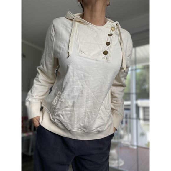 RALPH LAUREN WOMENS HOODIE JUMPER COTTON Vintage Beige and soft hoodie XL - Picture 1 of 14